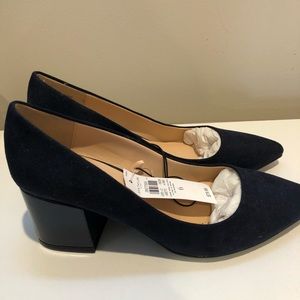 Ann Taylor Factory blocked heel pumps